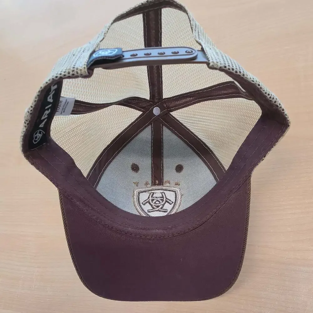 Ariat Oilskin Shield Logo Mesh Back Trucker Cap